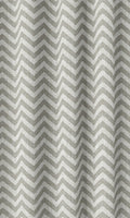 Chevron Print Home Décor Fabric By the Metre (Grey/ White)