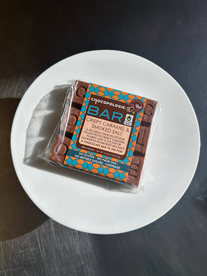 Milk Chocolate w/ Crispy Caramel & Smoked Salt