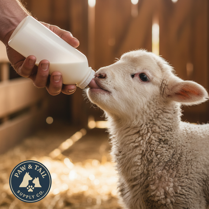 Miller 3 Quart Nursing Bottle with Screw-On Nipple Calf Lamb Kid Feeder
