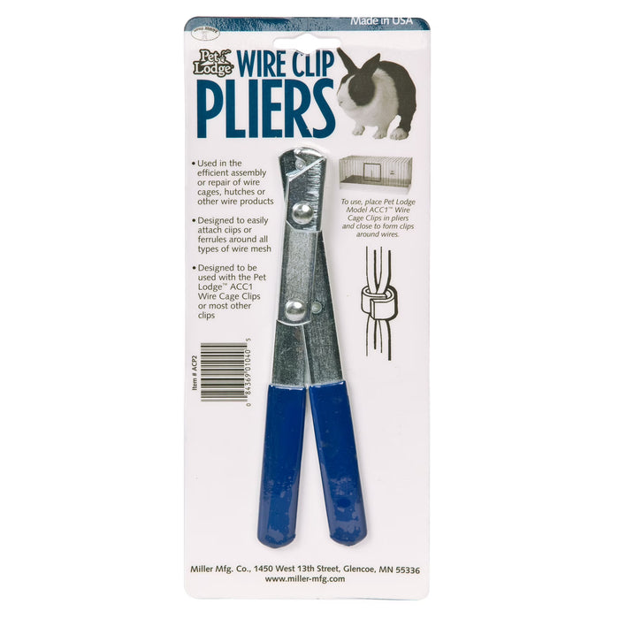 Miller Cage J Clips 1 lb Bag or Wire Clip Pliers Assemble Repair Rabbit Hutches