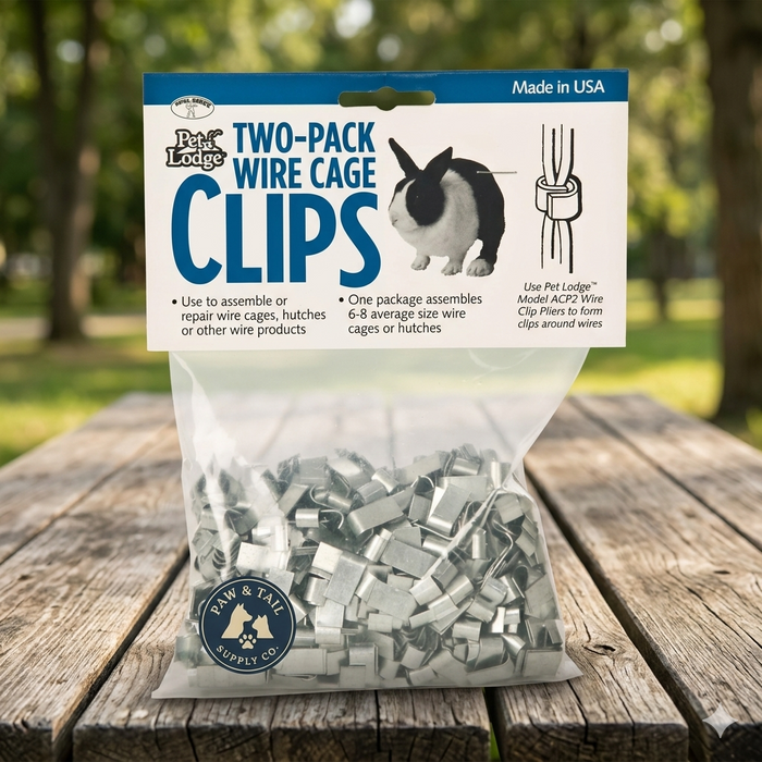 Miller Cage J Clips 1 lb Bag or Wire Clip Pliers Assemble Repair Rabbit Hutches