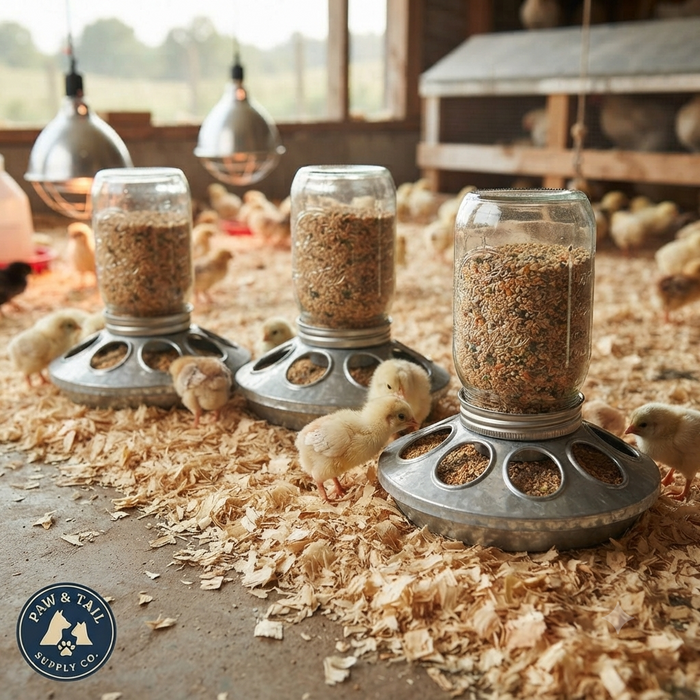 Miller Jar Galvanized Feeder Base for Chick Baby Fits 1 Quart Jar