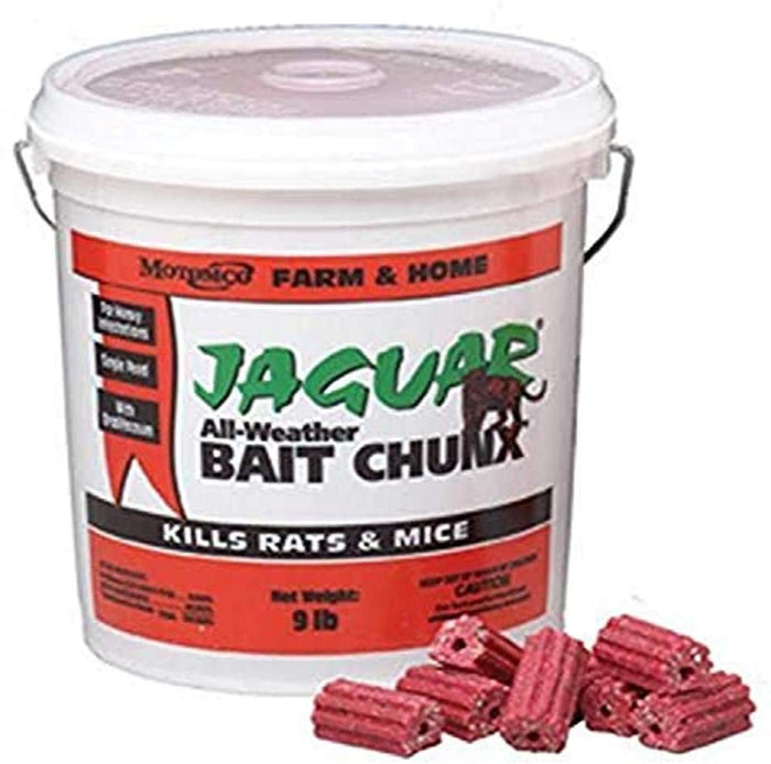 Motomco Jaguar Mouse and Rat All-Weather Bait Chunx Pail 9 lbs. Motomco