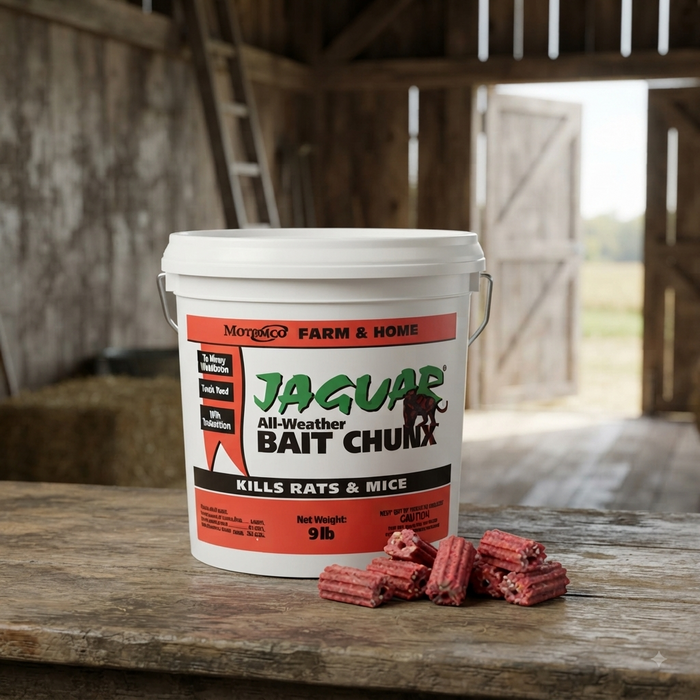 Motomco Jaguar Mouse and Rat All-Weather Bait Chunx Pail 9 lbs.