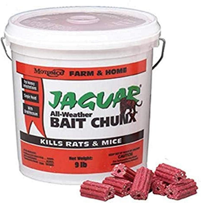 Motomco Jaguar Mouse and Rat All-Weather Bait Chunx Pail 9 lbs.
