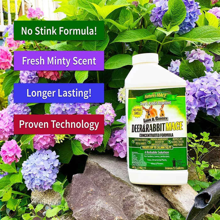 Nature’s Mace Deer & Rabbit Repellent Spray 40 oz Ready-to-Use Yard Garden
