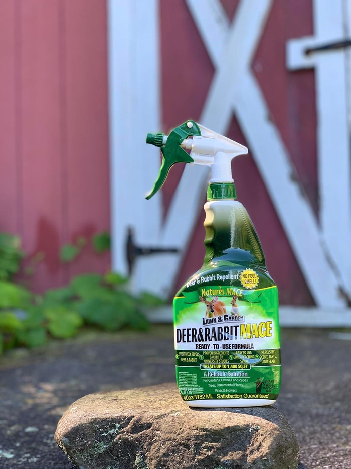 Nature’s Mace Deer & Rabbit Repellent Spray 40 oz Ready-to-Use Yard Garden