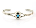 Navajo Cuff Bracelet Sterling Silver Authentic Natural Turquoise Native American