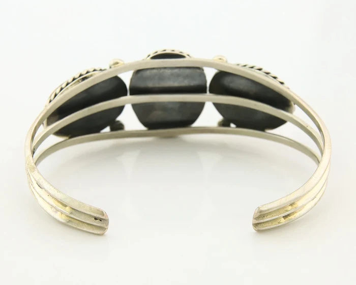 Navajo Cuff Bracelet Sterling Silver Authentic Pink Muscle Native Artist