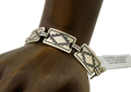 Navajo Hamdmade Link Bracelet 925 Silver Native American Artist C.80's