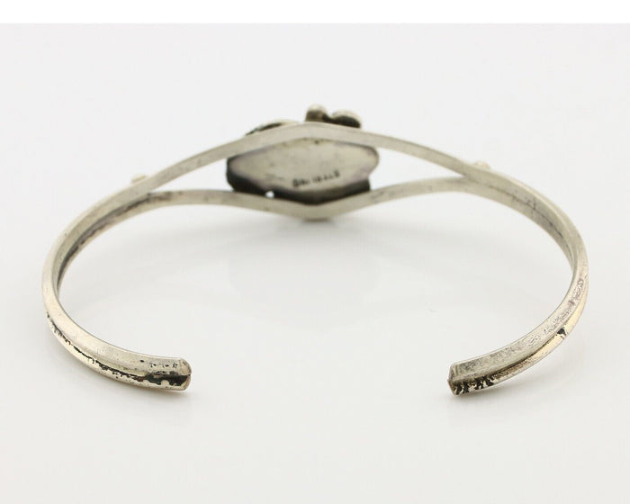 Navajo Handmade Bracelet 925 Silver Natural Blue Turquoise Native American C80s
