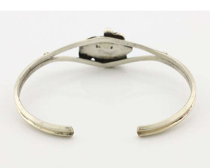 Navajo Handmade Bracelet 925 Silver Natural Blue Turquoise Native American C80s