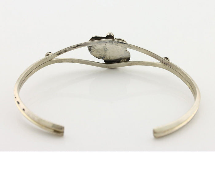 Navajo Handmade Bracelet 925 Silver Natural Blue Turquoise Native American C80s