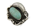 Navajo Handmade Ring 925 Silver Mine 8 Turquoise Native Artist C.80's