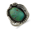 Navajo Handmade Ring 925 Silver Natural Turquoise Native Artist C.80's