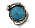 Navajo Handmade Ring 925 Silver Natural Turquoise Native Artist C.80's