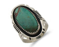 Navajo Ring 925 Silver Natural Blue Turquoise Native American Artist C.80's