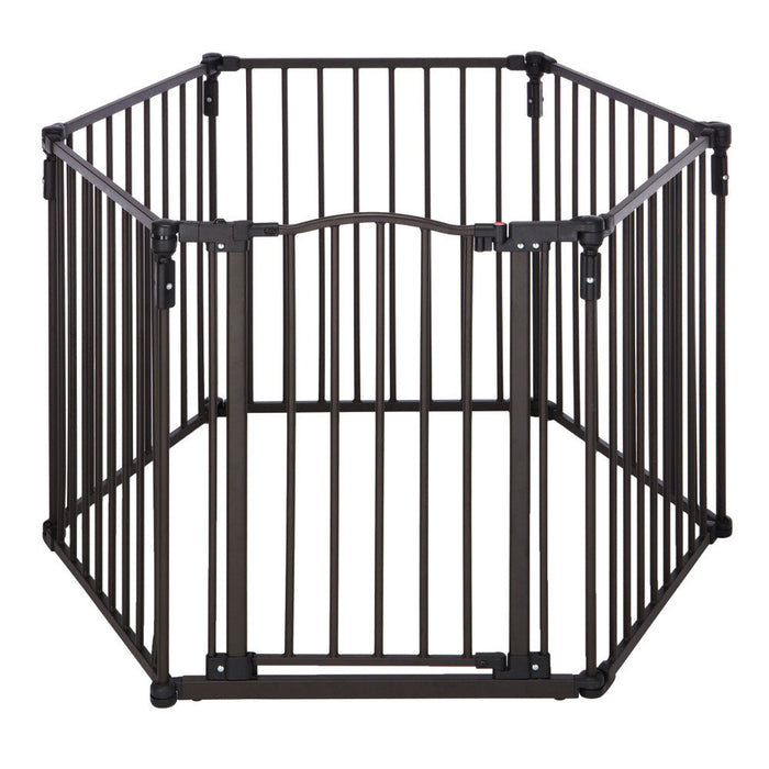 North States 3-in-1 Arched Décor Metal Superyard Six-Panel