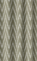 Chevron Print Curtains (Green/ White)