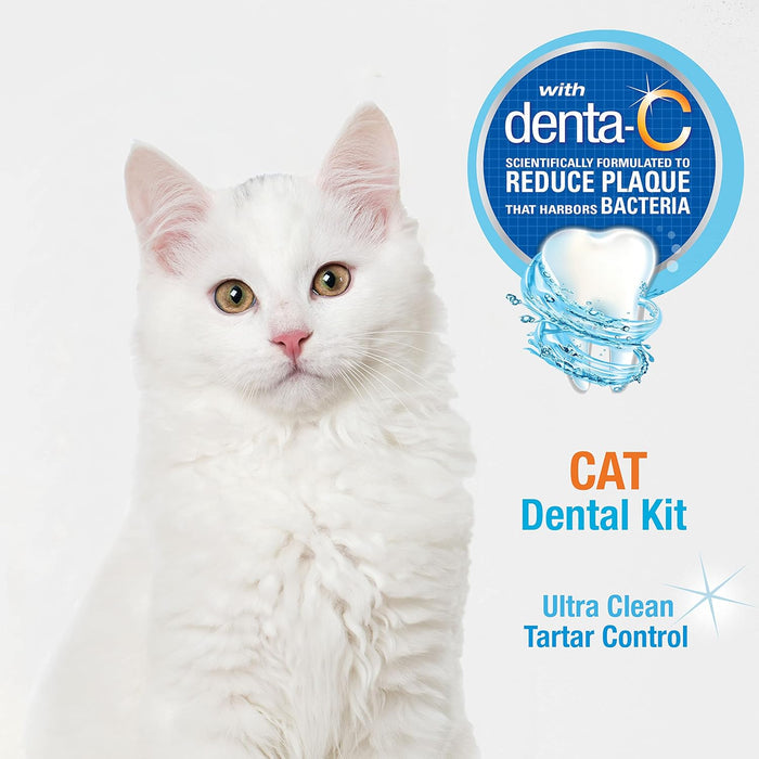 Nylabone Advanced Oral Care Cat Dental Kit Plaque Tartar Control