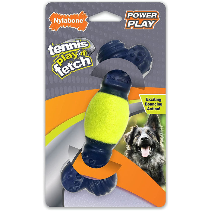 Nylabone Power Play Tennis Play 'N Fetch Interactive Dog Toy Nylabone