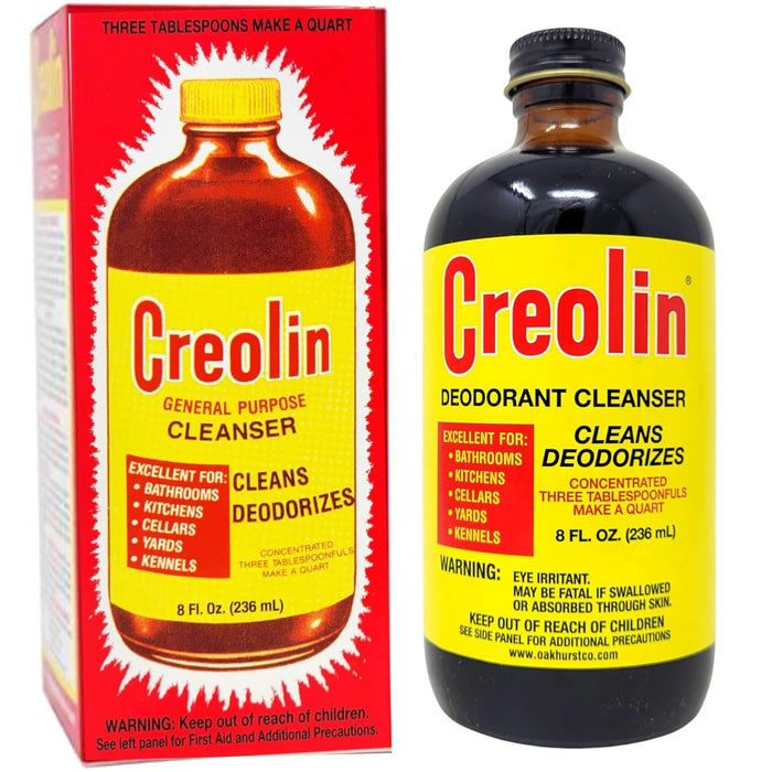 Oakhurst Concentrate Creolin Deodorant Cleanser 8 oz. Disinfectant Odor Control