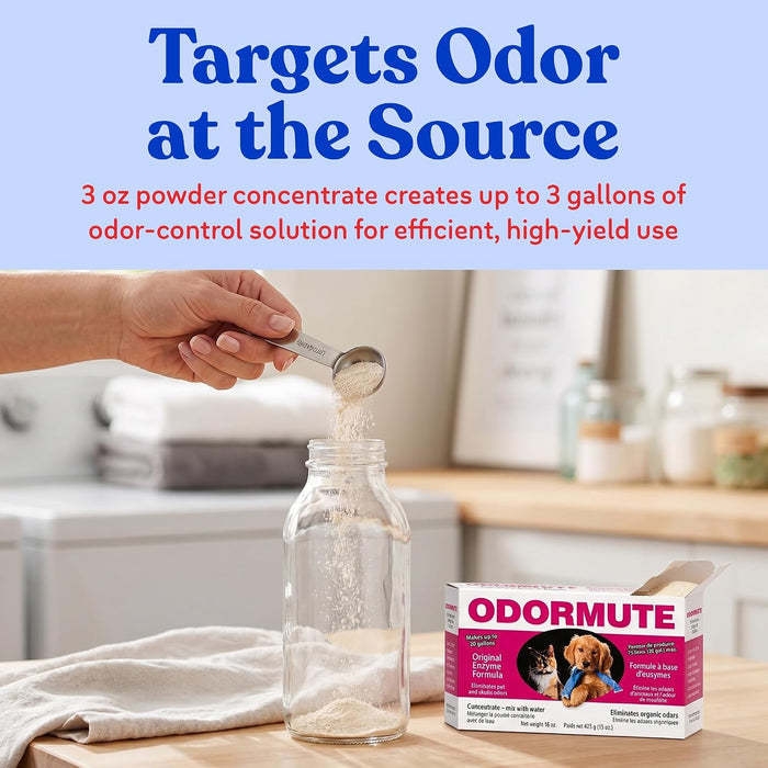 Odormute Non-Poisonous Pet Odor Eliminator Original Enzime Formula 3 oz.