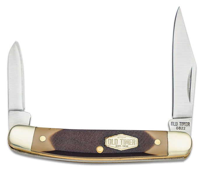 Old Timer Minuteman 2-3/4" Pocket Knife 2 Blade Sawcut Delrin Handle