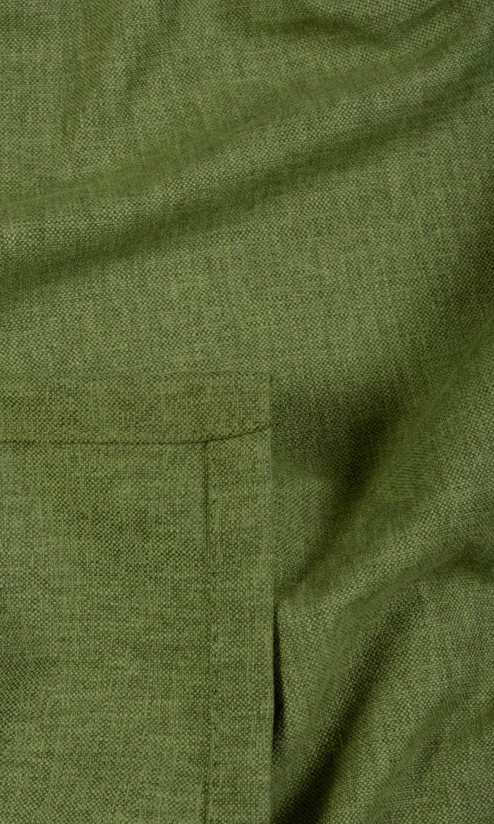 Poly-Linen Curtains / Drapes / Window Drapery Panels (Green)