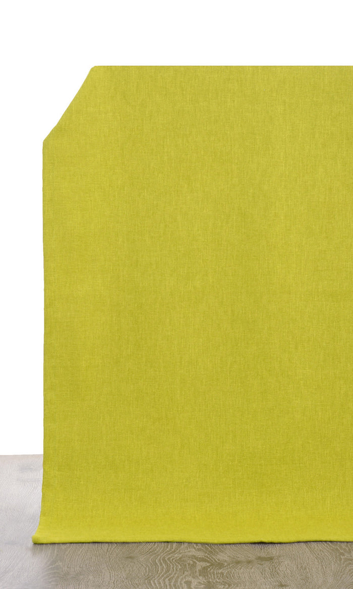 Linen Blend Fabric By the Metre for Curtains & Drapes (Green)