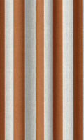 Modern Striped Drapes (Burnt Orange/ White)