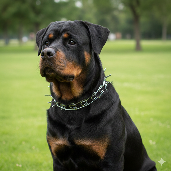 Omnipet Latch-Style Spiked Training Dog Collar Medium 20" Quick Release Snap