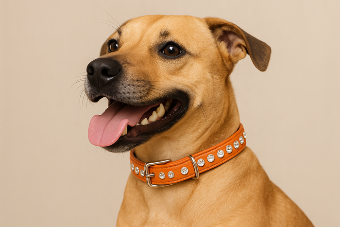 OmniPet Signature Leather Crystal Diamond Rhinestones Dog Collars USA Made