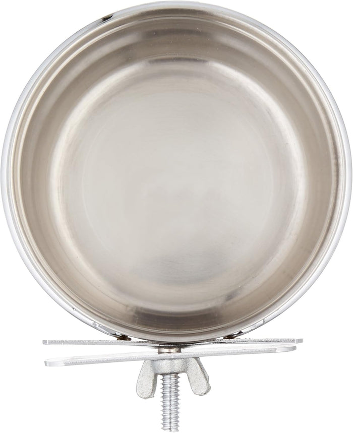 OmniPet Stainless Steel Coop Cup Food or Water Bowl for Pet 10oz.