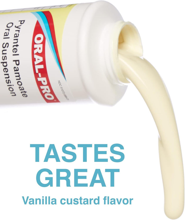 Oral-Pro Pyrantel Pamoate Oral Suspension Vanilla Flavored 16 oz.
