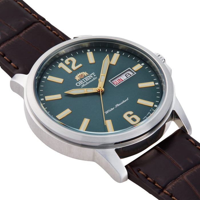 ORIENT: Mechanical Contemporary Watch, Leather Strap - 41.9mm (RA-AA0C06E)