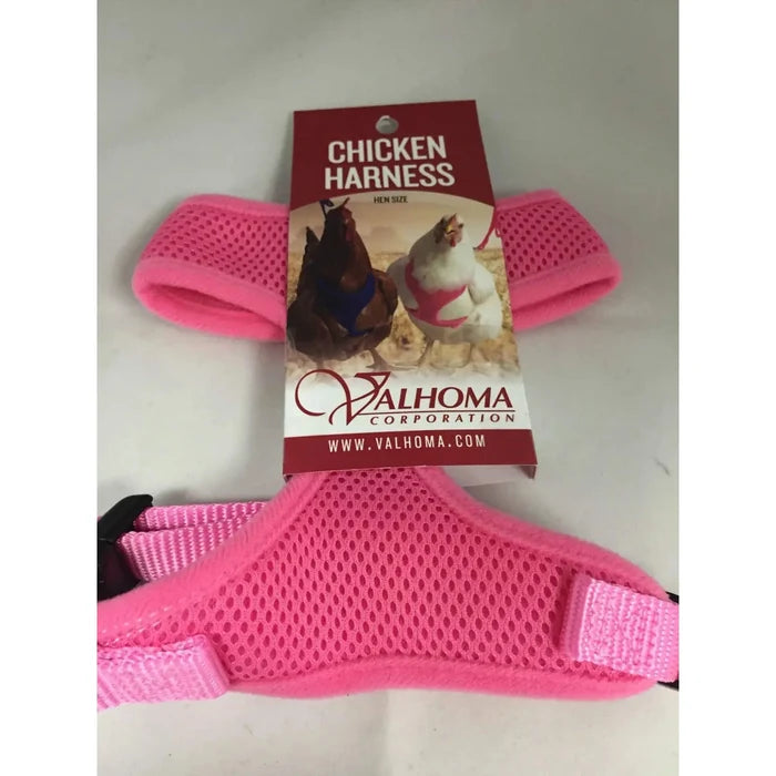 Original Valhoma XS Pullet Chicken Harness Breathable Mesh with 4-Feet Leash Combo