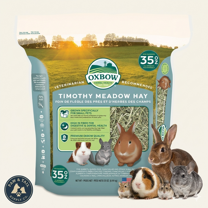 Oxbow Timothy Meadow Hay Small Pet Animal Nutrition 35 oz.