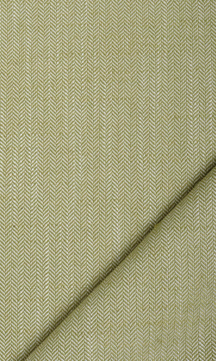 Herringbone Textured Home Textile Fabric Material By the Metre (Olive Green)