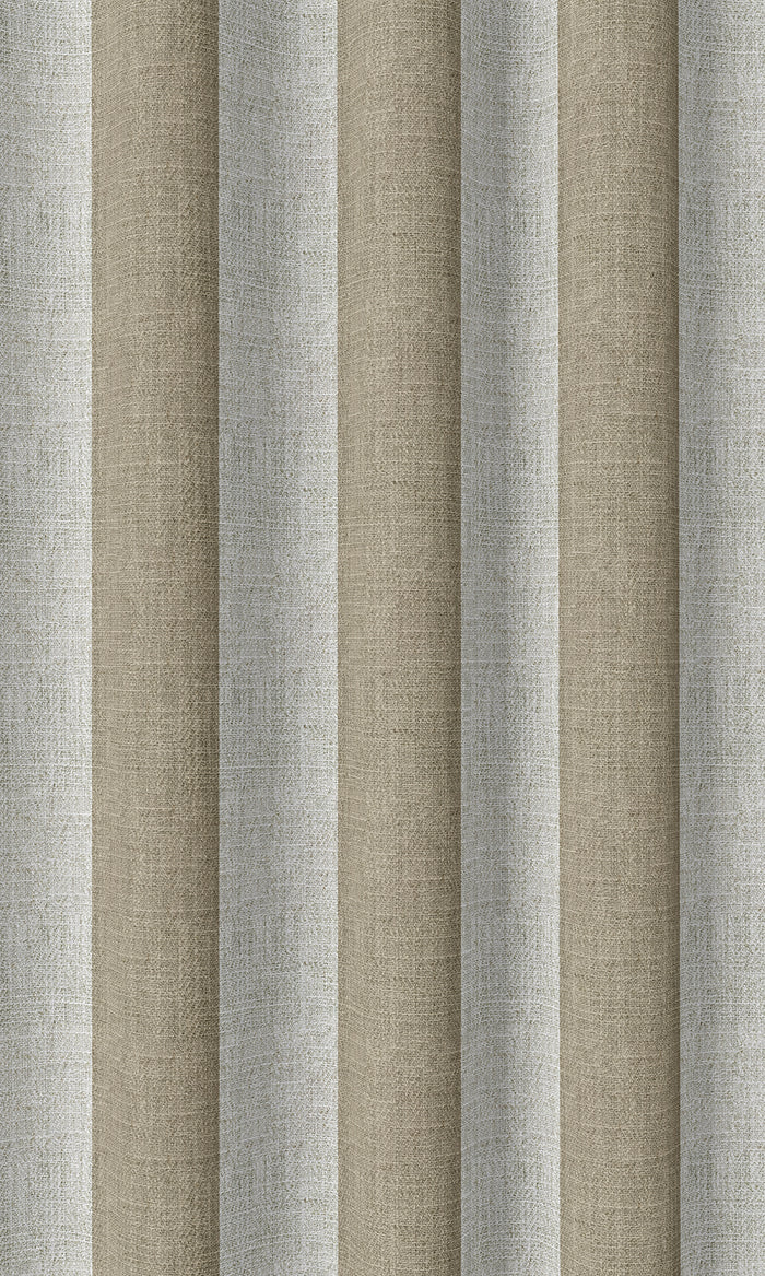 Modern Striped Drapery (Brown/ White)