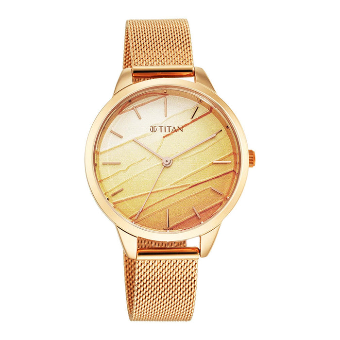 Pastel Dreams Pink Dial Metal Strap Watch 2664WM03