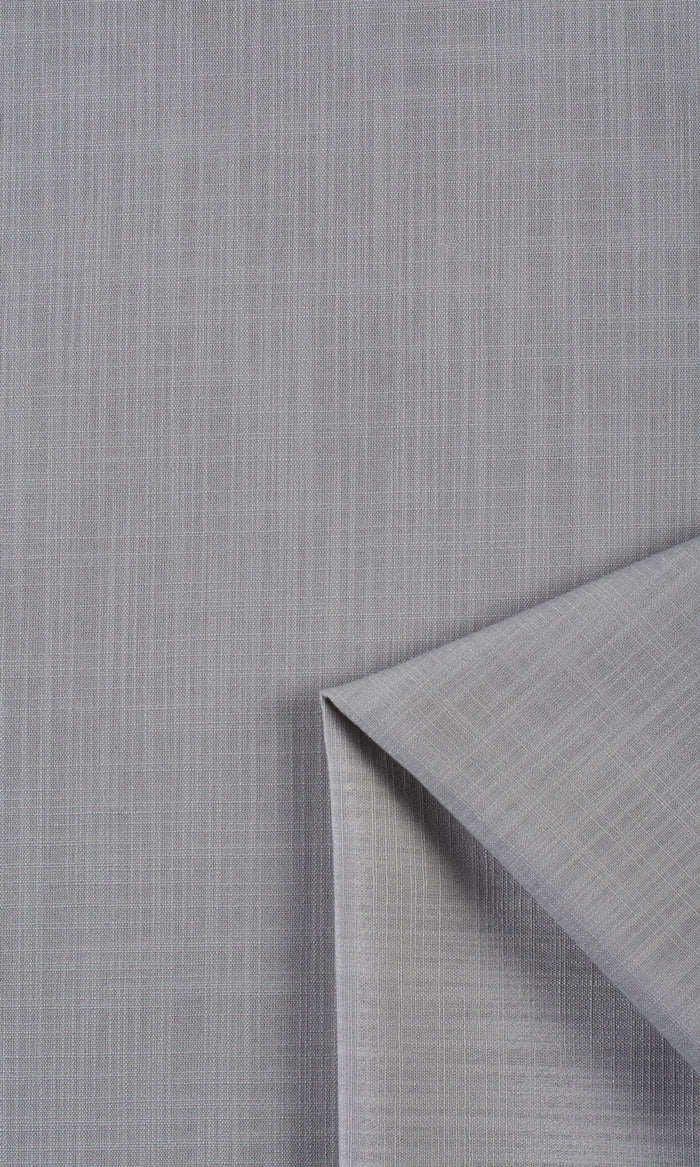 Linen-Texture Pinch Pleat, Rod Pocket, Eyelet Curtains (Gray)