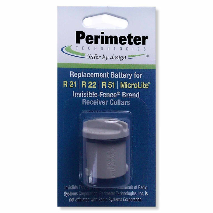 Perimeter Technologies Invisible Fence Compatible R21 and R51 Dog Collar Battery Gray