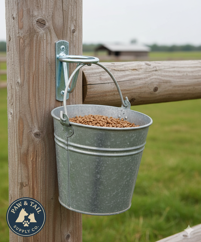 Perri's Wall Mount Bucket Hook Stainless Steel Barn Hanger Gate Latch