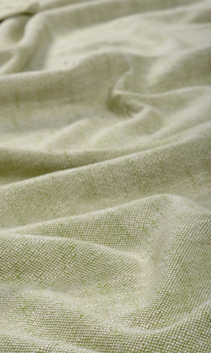 Plain Cotton Fabric By the Metre for Curtains & Drapes (Light Green)