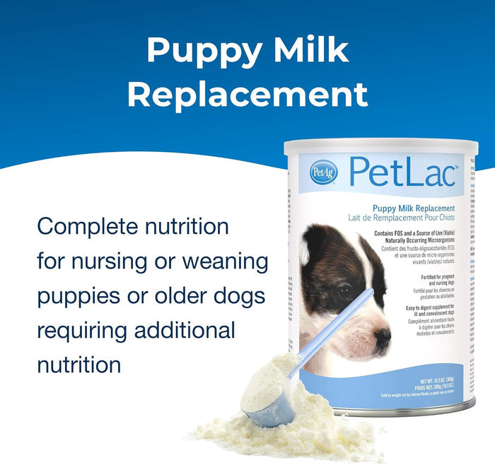 Pet-Ag PetLac Puppy Milk Replacement Powder 10.5 oz. Puppy Formula