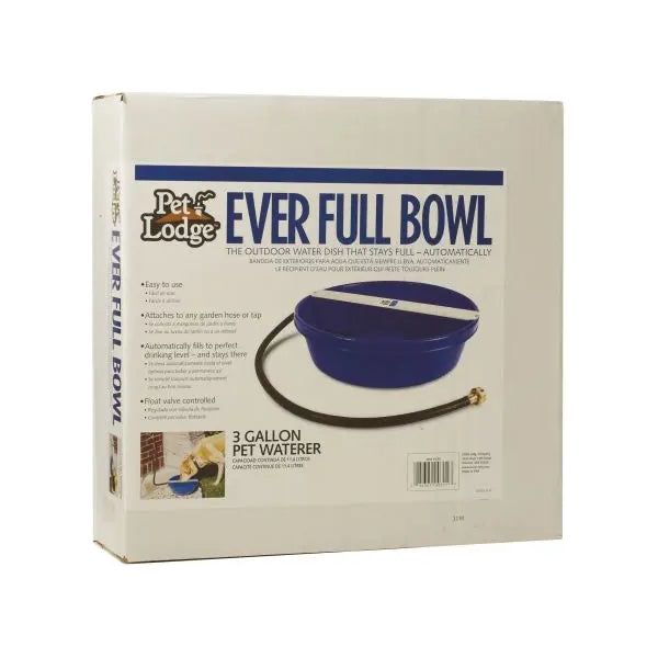 Pet Lodge Plastic Ever Full Pet Bowl 3 gal. Pet Lodge