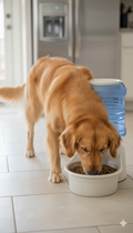 Pet Lodge Chow Tower Deluxe 16 lb Auto Dog Feeder Gravity Dispenser Indoor Outdoor