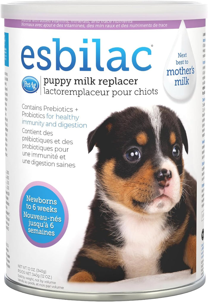 PetAg Esbilac Comeplete Powder Milk Replacer for Puppies Dogs 12 oz.
