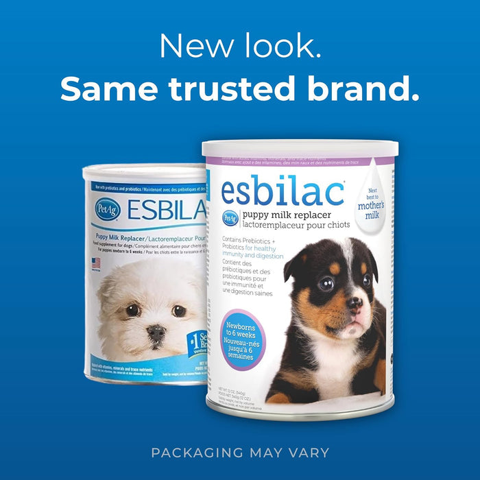 PetAg Esbilac Comeplete Powder Milk Replacer for Puppies Dogs 12 oz.